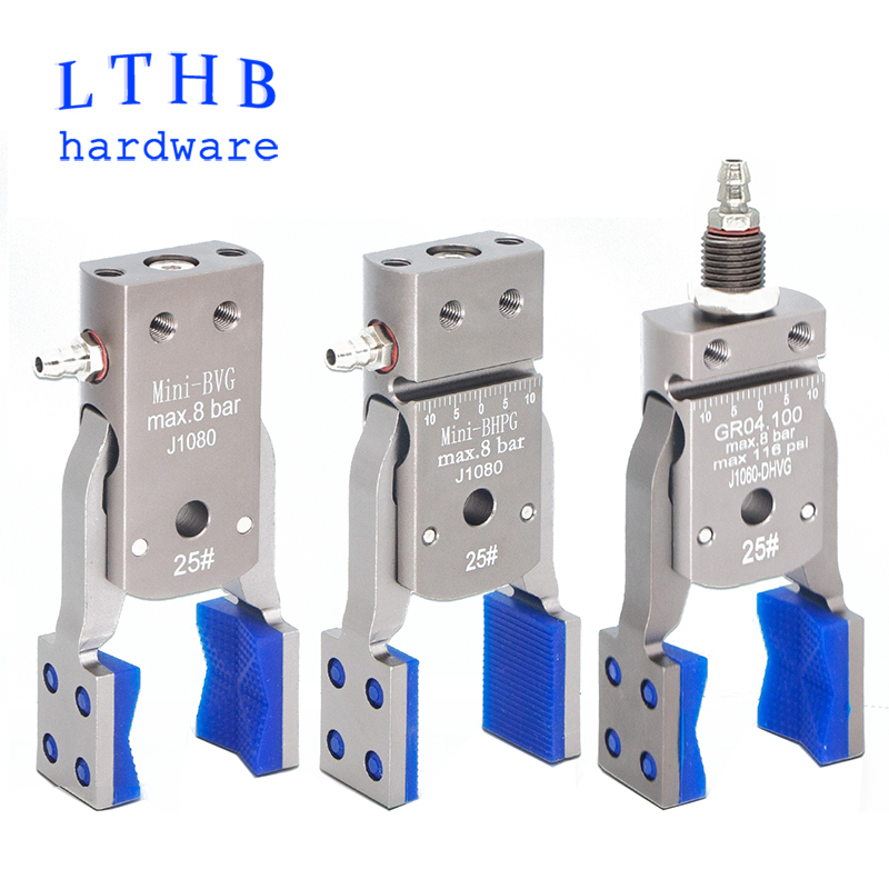 Robot Gripper - อุปกรณ์จับยึดแบบนิวเมติกพร้อมเซ็นเซอร์ป้องกันการลื่นไถลสำหรับแขนหุ่นยนต์ฉีดพลาสติกและเครื่องมืออัตโนมัติ