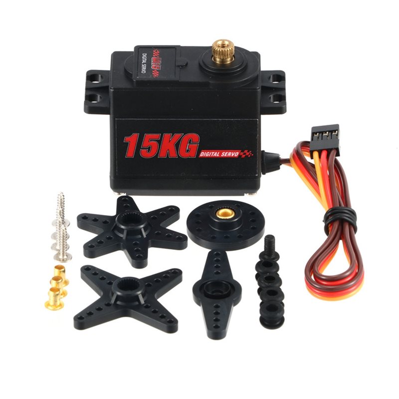 Micro Servo - B05C-มอเตอร์ดิจิทัล 15KG เซอร์โว เกียร์โลหะ ไมโครเซอร์โวดิจิทัล 135