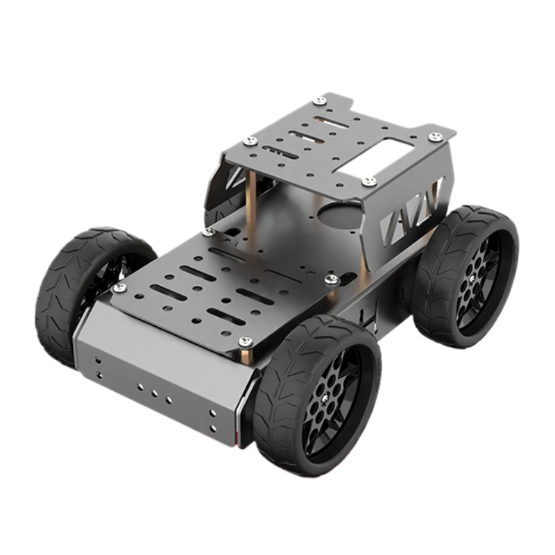 Arduino Robot - รถเข็นไฟฟ้าสี่ล้อกรอบอลูมิเนียมสมาร์ทรถสําหรับ Arduino/Raspberry Pi Robot DIY Kit