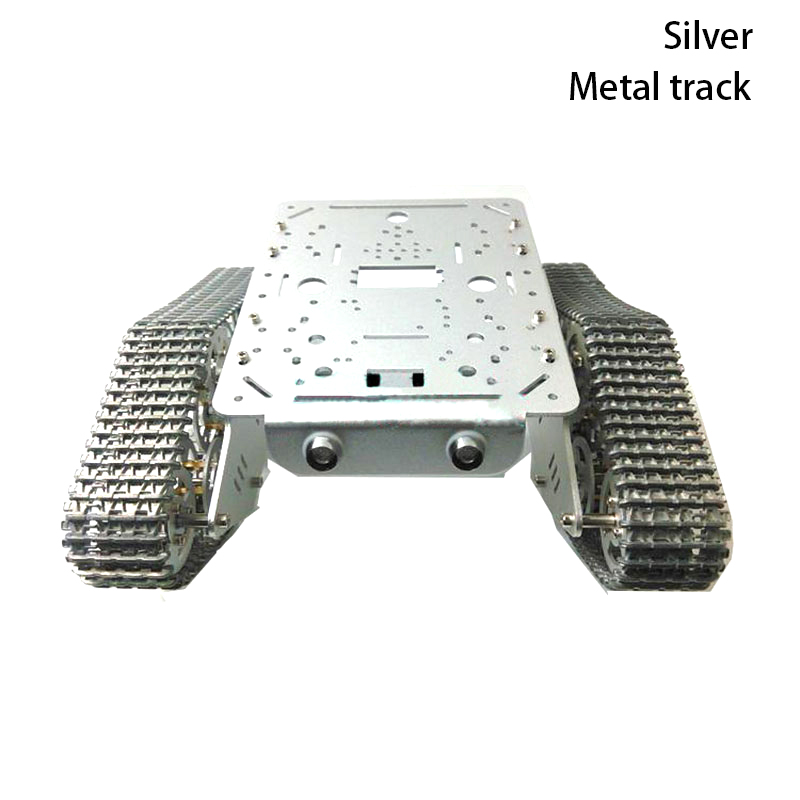 Robot Arm Kit - ชุดโครงรถถัง 2WD ทำจากโลหะ พร้อมตีนตะขาบพลาสติกหรือโลหะ ชุด DIY