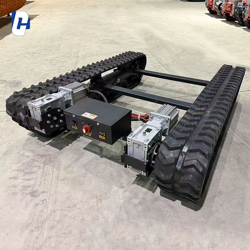Robot Chassis - รถตีนตะขาบควบคุมด้วยรีโมทไร้สายขายดี พร้อมแชสซีตีนตะขาบยาง แพลตฟอร์มตีนตะขาบหุ่นยนต์มอเตอร์ไฮดรอลิก