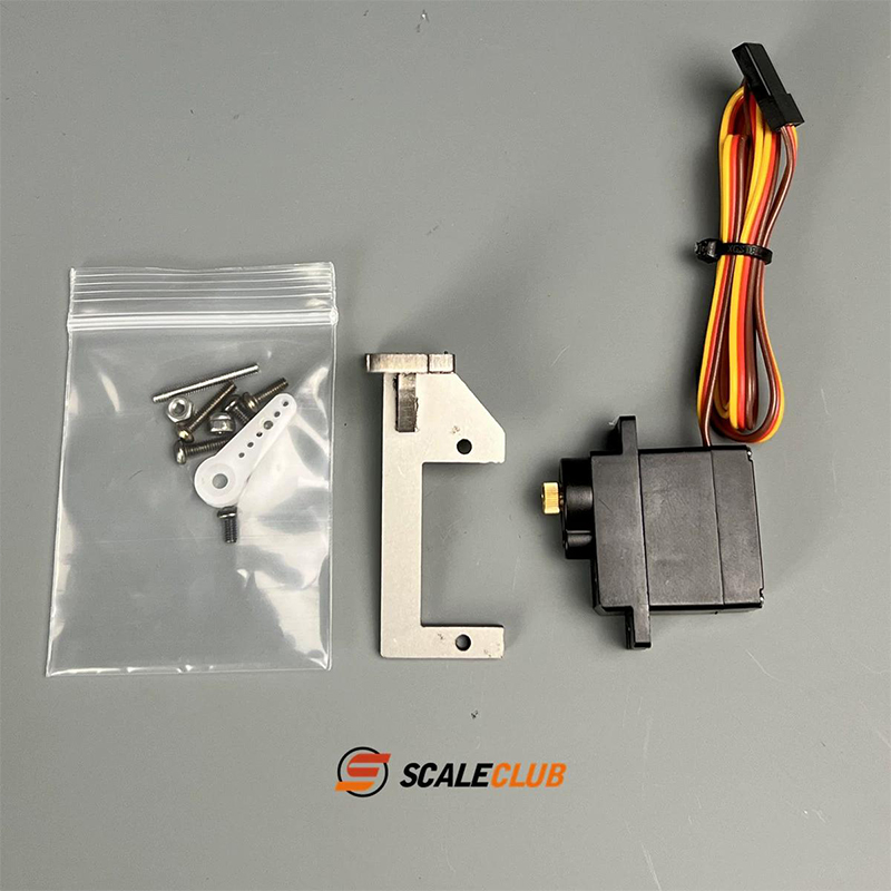 Servo Bracket - SCALECLUB 1/14 Tamiya กล่องเกียร์เดิมอัพเกรดวงเล็บกะโลหะพร้อมเซอร์โวขนาดเล็ก