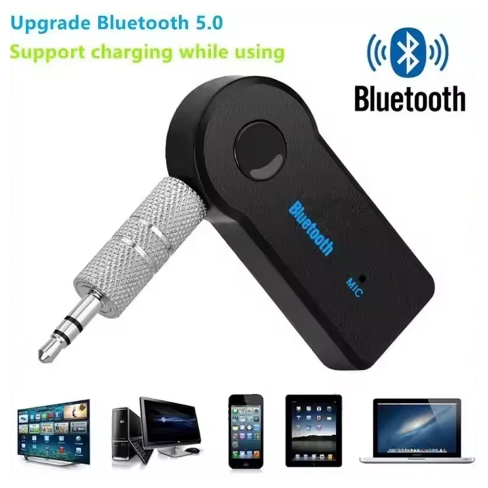 Robot Bluetooth Car - ซ็อกเก็ต 3.5 มม. อะแดปเตอร์บลูทูธ 5.0 ไร้สาย,