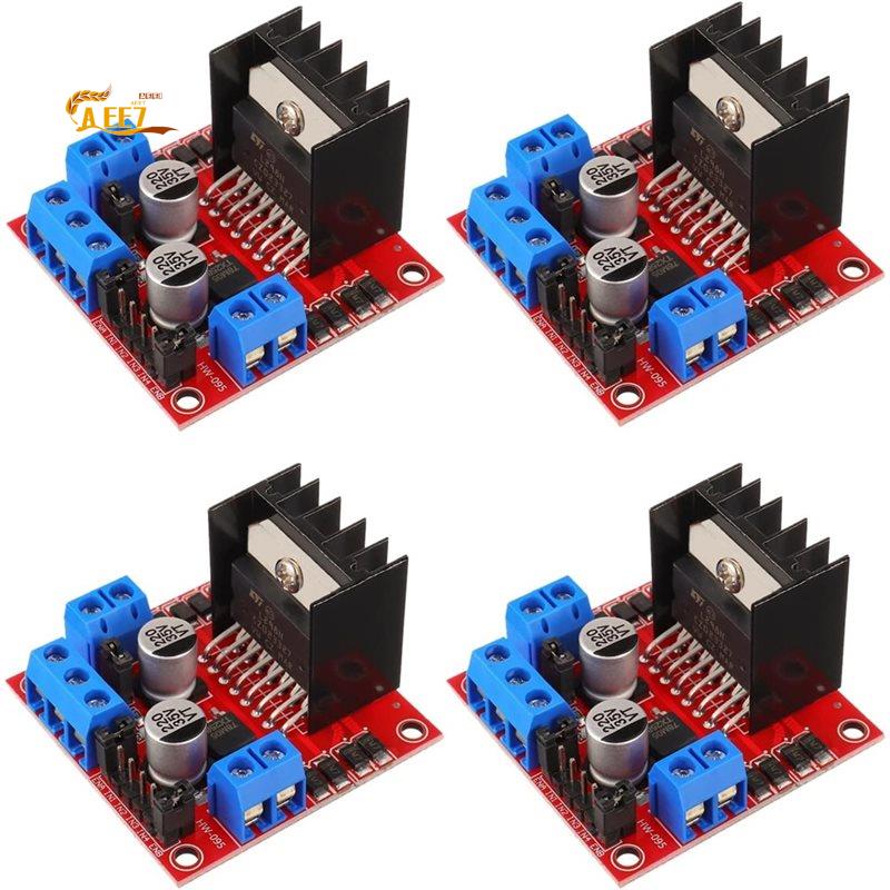 Motor Driver L298N - AEE7-4 ชุด 4 ชิ้น บอร์ดควบคุมมอเตอร์ L298N