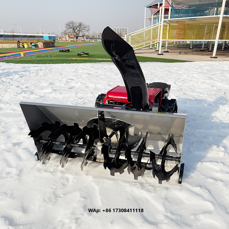 Robot Track - เครื่องเป่าหิมะอเนกประสงค์ เครื่องเป่าหิมะควบคุมระยะไกล หุ่นยนต์เกษตรแบบตีนตะขาบ เครื่องไถหิมะ