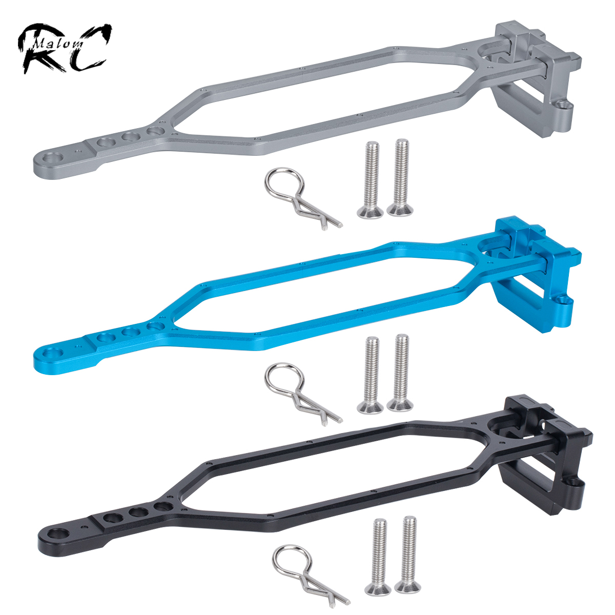 Robot Car Kit - CNC อลูมิเนียมถือชุดแบตเตอรี่ขยายความจุสําหรับ Traxxas BL-2S Slash 4x4