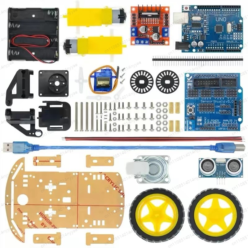 Robot Bluetooth Car - ชุดอุปกรณ์รถยนต์อัจฉริยะ 2WD 4WD ชุดโครงรถหุ่นยนต์ DIY พร้อมระบบติดตามเส้นด้วยบลูทูธ