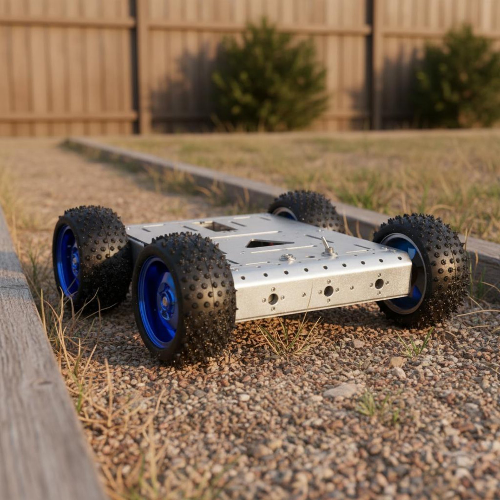 Robot Wheel - แชสซีรถสมาร์ทคาร์ 4WD รับน้ำหนักได้ 1.5 กก. แชสซีรถหุ่นยนต์