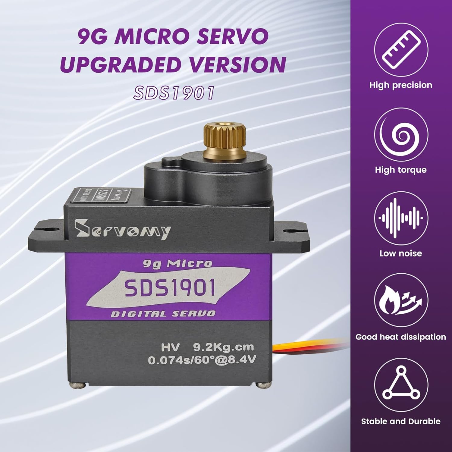 Arduino Robot - เซอร์โวมี-SDS1901 ดิจิตอล 9G ไมโคร คอร์เลส เซอร์โว