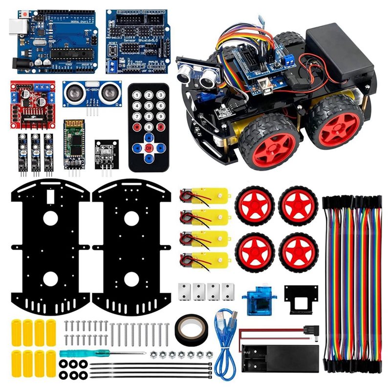 Arduino Robot - ชุดรถหุ่นยนต์อัจฉริยะ WOWFU-4WD สำหรับ Arduino UNO R3