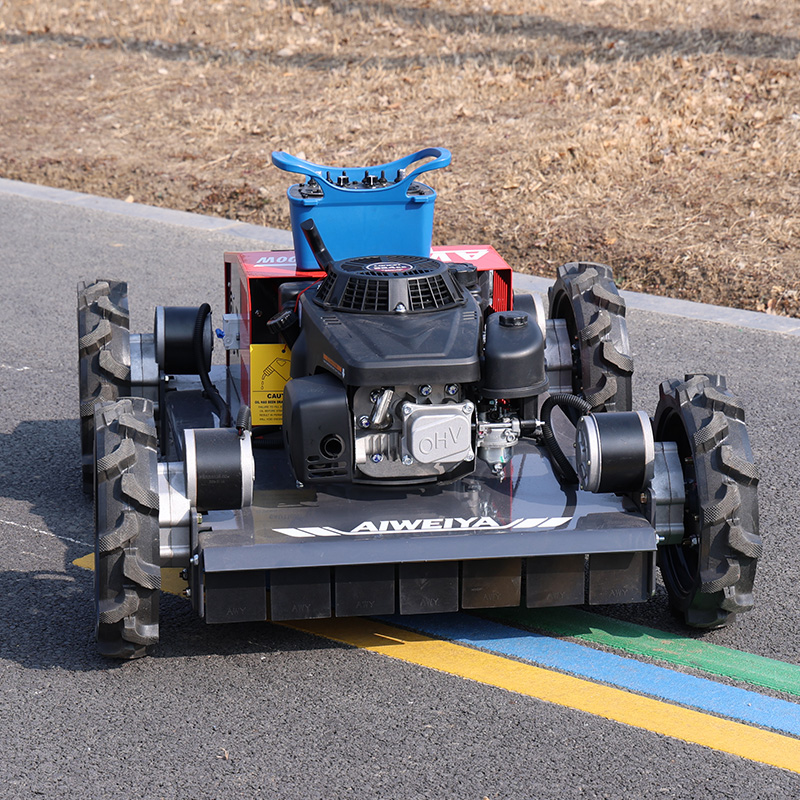 Robot Wheel - หุ่นยนต์ตัดหญ้าแบบควบคุมระยะไกลที่ปรับแต่งได้ เครื่องตัดหญ้าแบบฟลีล เครื่องตัดหญ้าแบบล้อ เครื่องตัดหญ้าแบบใช้น้ำมัน