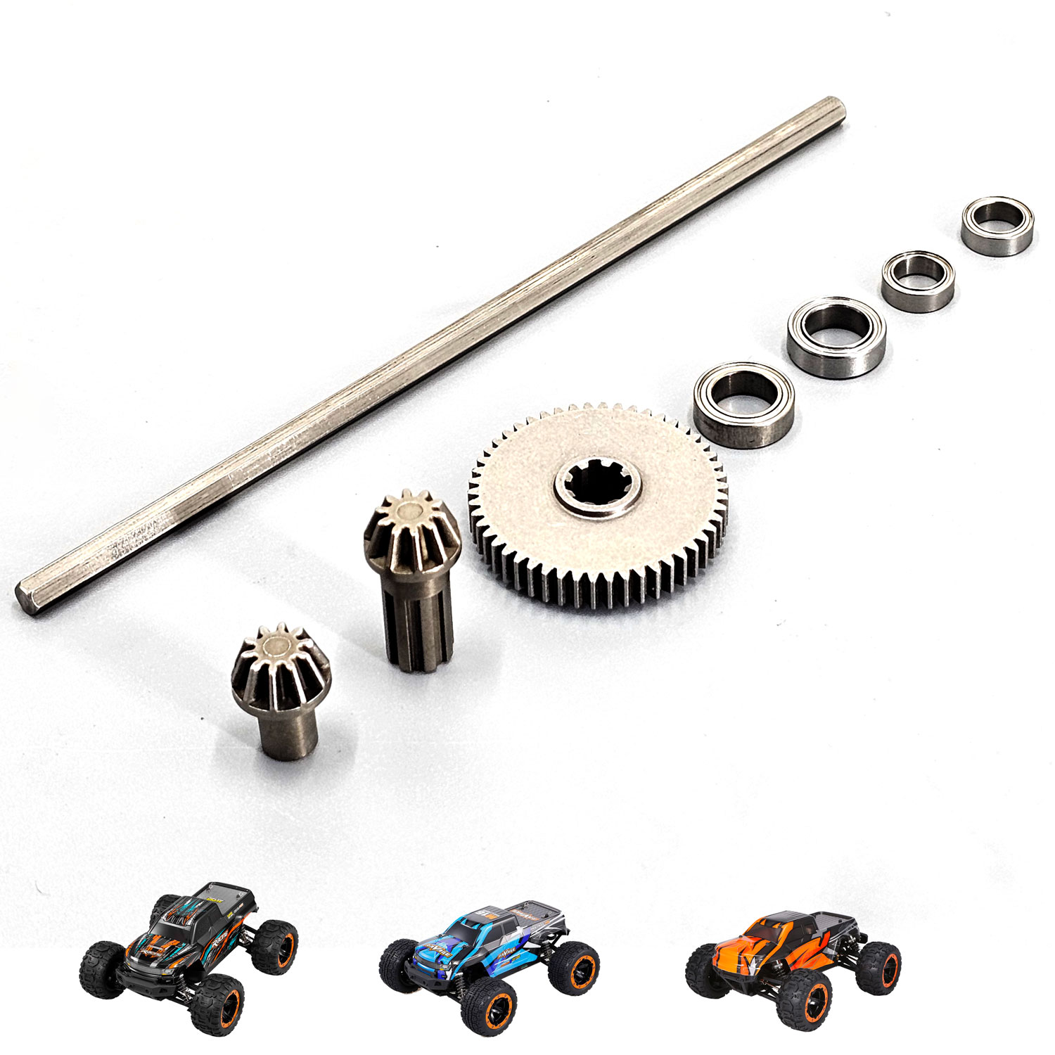 Robot Car Kit - ชุดเกียร์โลหะผงสำหรับรถบังคับ Haiboxing 1/16 RC, ชุดอัพเกรดเสริมความแข็งแกร่งสำหรับรุ่น 16889,