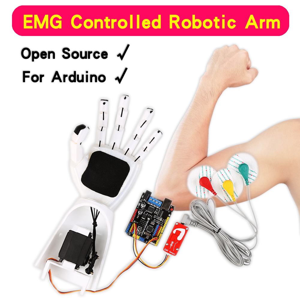 เซ็นเซอร์ EMG แขนหุ่นยนต์เซ็นเ - Arduino Robot บทวิจารณ์และราคา