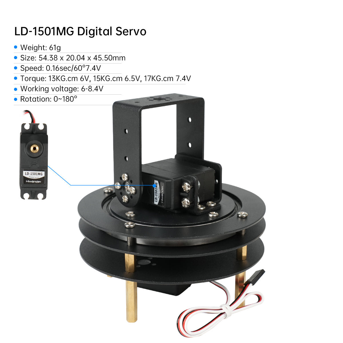 ชุดเซอร์โวดิจิตอลแบบ Pan Tilt  - Servo Bracket บทวิจารณ์และราคา