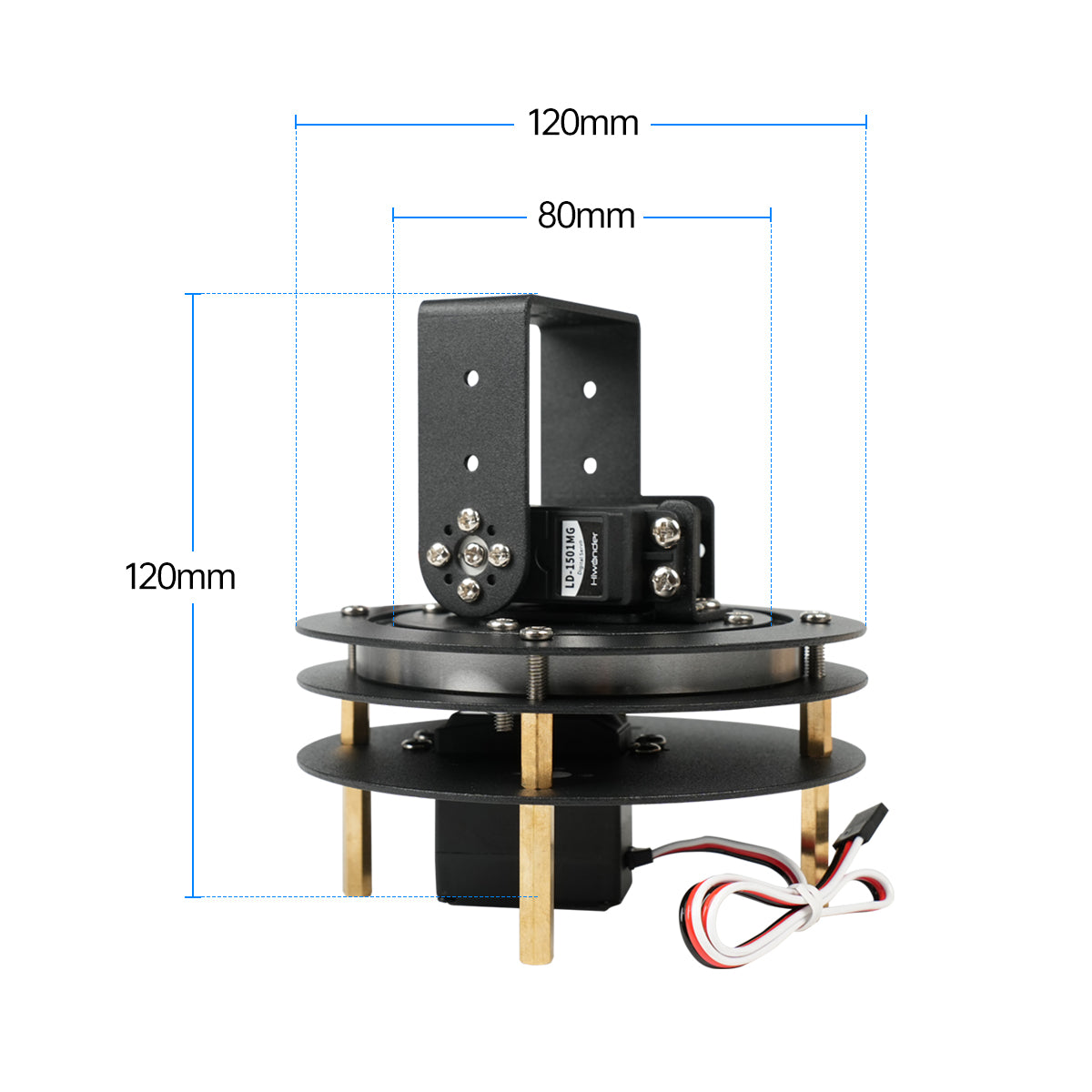 ชุดเซอร์โวดิจิตอลแบบ Pan Tilt  - Servo Bracket บทวิจารณ์และราคา