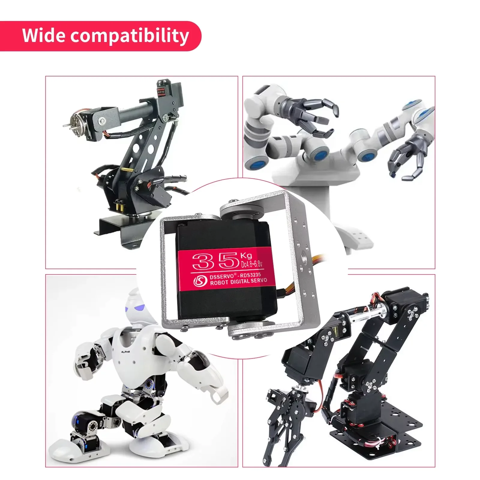 1/2/4 ชุด Dsservo RDS3235MG เซ - Robot Car Kit บทวิจารณ์และราคา