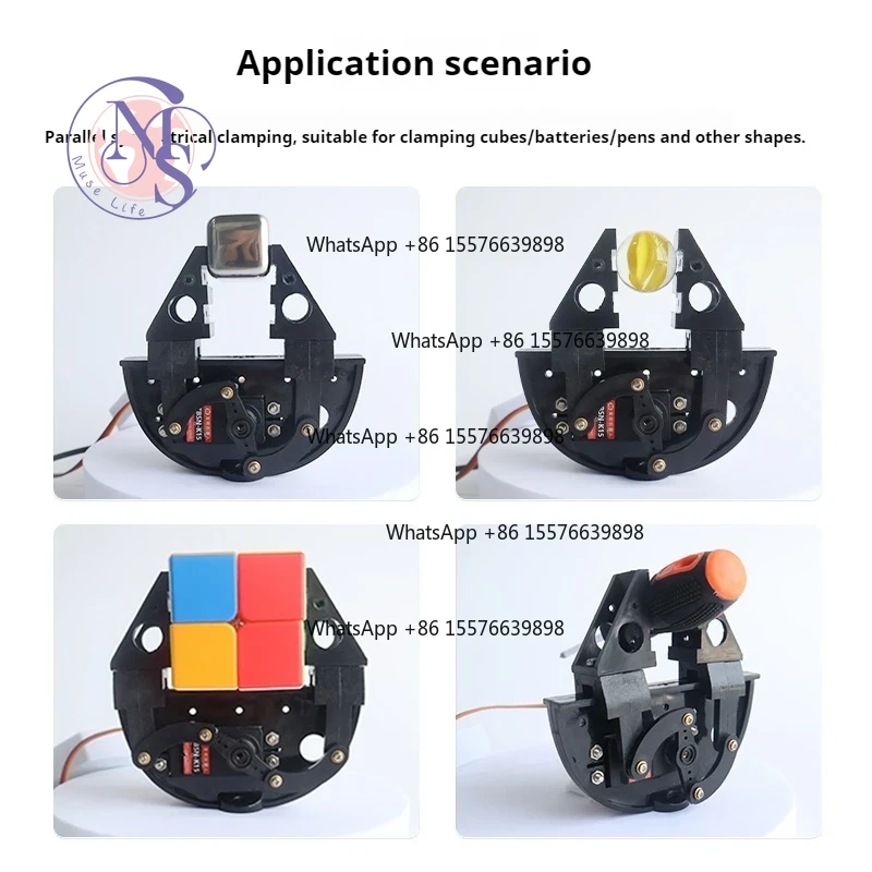 กริปเปอร์เซอร์โวแบบขนานไฟฟ้า,  - Robot Gripper Claw บทวิจารณ์และราคา