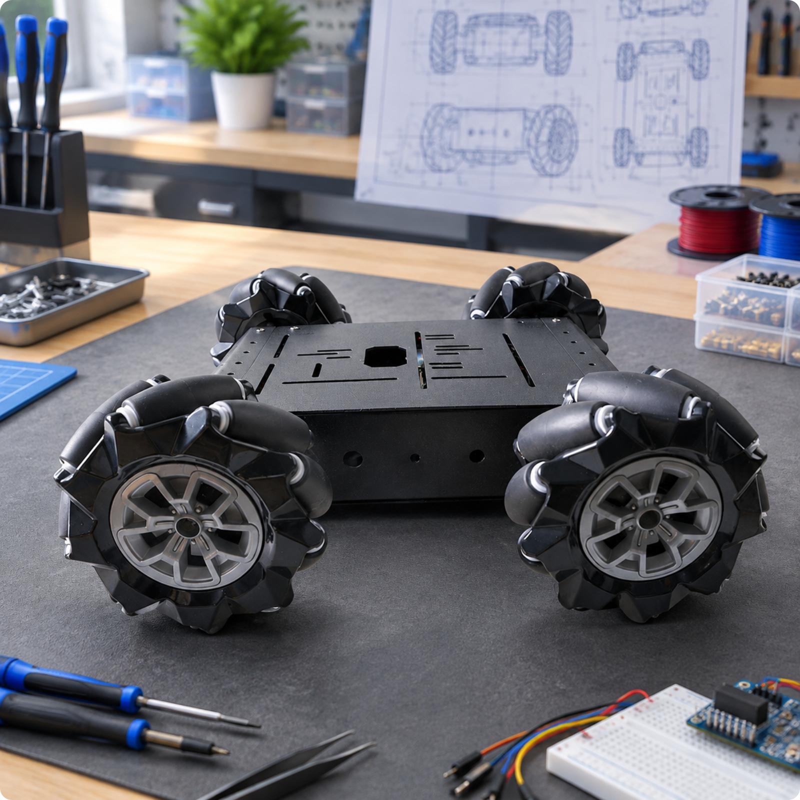 โครงรถบังคับวิทยุแบบหลายทิศทาง - Robot Car Kit บทวิจารณ์และราคา