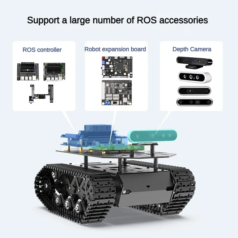 ชุดหุ่นยนต์รถถังโลหะทั้งหมด พร - Robot Chassis บทวิจารณ์และราคา