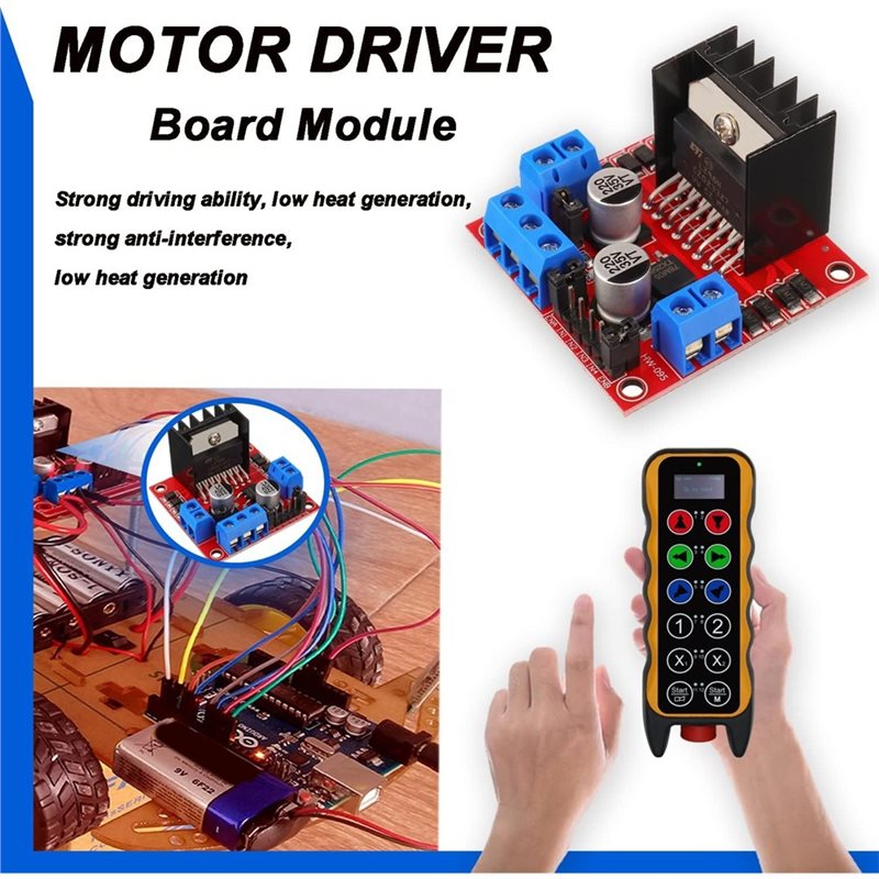 AEE7-4 ชุด 4 ชิ้น บอร์ดควบคุมม - Motor Driver L298N บทวิจารณ์และราคา
