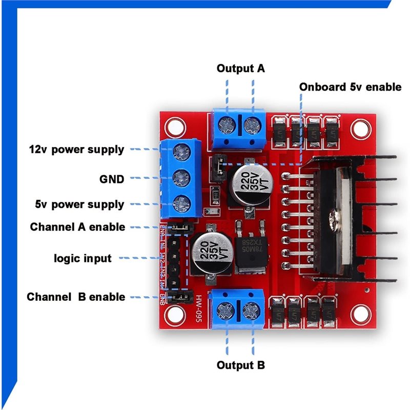 AEE7-4 ชุด 4 ชิ้น บอร์ดควบคุมม - Motor Driver L298N บทวิจารณ์และราคา