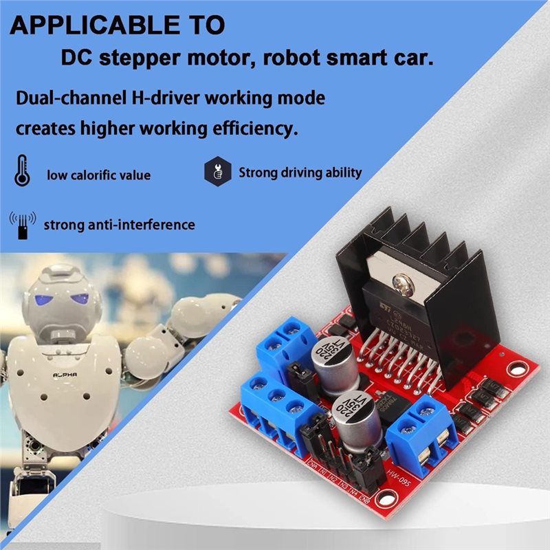 AEE7-4 ชุด 4 ชิ้น บอร์ดควบคุมม - Motor Driver L298N บทวิจารณ์และราคา