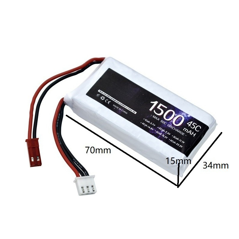 แบตเตอรี่ลิเธียมโพลิเมอร์ 7.4V - Robot Bluetooth Car บทวิจารณ์และราคา