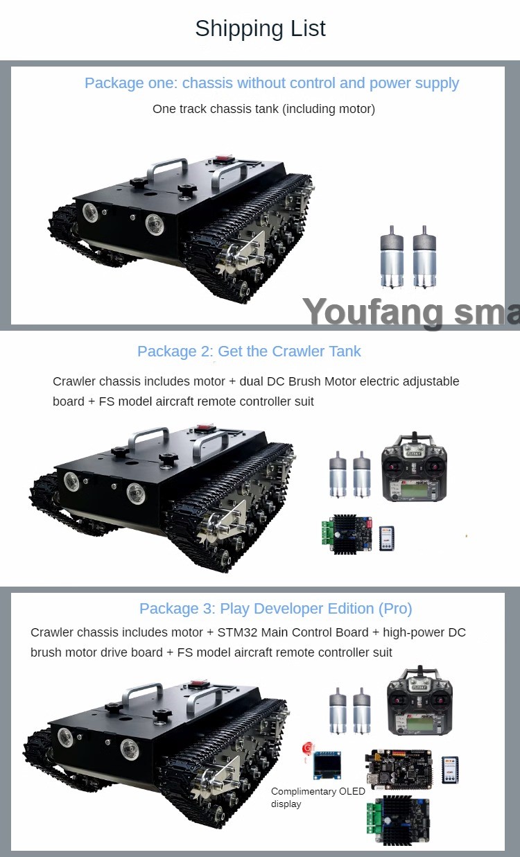 โหลด 30 กก.RC ถังโลหะ Track 12 - Stm32 Robot บทวิจารณ์และราคา